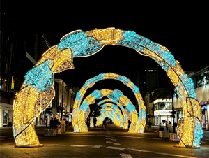 Büyük ölçekli açık yürüyüş sokak alışveriş merkezi sokak özel dekoratif tatil ışıkları sokak lambası - Product Image 4