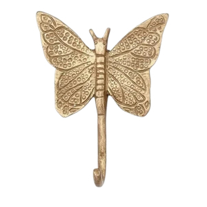 Ganchos de Pared Pequeños de Metal Vintage con Forma de Mariposa, Acabado Antiguo, Colgadores Individuales Decorativos para Llaves, Toallas, Sombreros, Decoración de Pared - Product Image 6