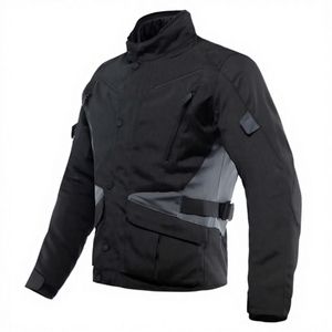 Men's Black Windproof Motorcycle <b>Jacket</b> Full Sleeve Winter Riding Gear Adult Size - Product Image 6