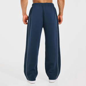 Best Quality Wholesale OEM Custom Manufacturers <b>Men's</b> Drawcord Elastic Waist Sweatpants Soft Fabric Straight Leg <b>Men's</b> <b>Joggers</b> - Product Image 2