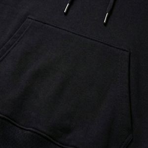 เสื้อฮู้ดดี้ผ้าฟลีซหนาน้ำหนักมากสำหรับผู้ชาย พิมพ์โลโก้ตามสั่ง ตัดต่อสีสองสี ขายส่ง - Product Image 4