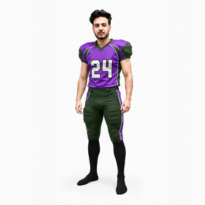Wholesale American <b>Football</b> Jersey Uniform Set Custom Team Apparel Bulk <b>Football</b> Gamewear Training Uniform <b>Football</b> Pants Team S - Product Image 1