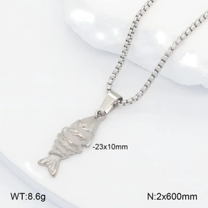 จี้รูปสัตว์คลาสสิกสำหรับผู้หญิง ทำจากสแตนเลส 304 ชุบทอง 18K พร้อมสร้อยแบบกล่อง - Product Image 2