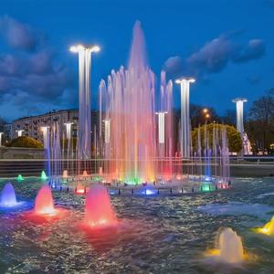 Fuente de Agua Musical Flotante con Luces LED Multicolores para Jardín Exterior, de Fácil Instalación y Construcción en Acero Inoxidable, Nuevo Diseño - Product Image 2