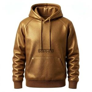 Sweat-shirt à capuche en peluche blanche pour homme, pull à capuche avec poche avant, streetwear décontracté - Product Image 4