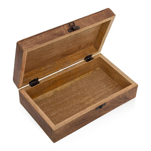 Boîte en bois sculptée avec éléphant au design personnalisé Boîte de rangement souvenir en bois de manguier pour cadeaux et décoration au meilleur prix - Product Image 5