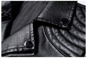 Chaqueta de Cuero de Diseño Personalizado para Hombre, Estilo Moderno, Chaqueta de Cuero Profesional de Alta Calidad para Hombre al por Mayor - Product Image 5