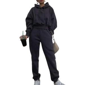 Conjuntos Deportivos de Moda al por Mayor, Ligeros, con Capucha, de Color Sólido, de Alta Calidad, Diseño Personalizado, de Algodón - Product Image 4