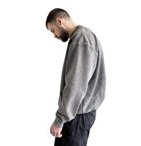 Sweat-shirts pour hommes, hiver, tricotés, coupe classique, poids lourd, mélange de spandex/coton, impression numérique, service OEM, respirants - Product Image 6