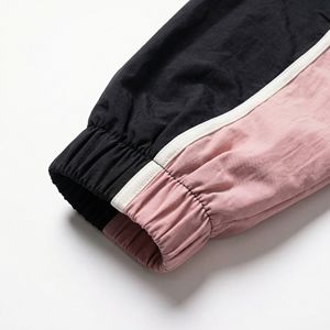 Chaqueta Corta Bicolor Survival Pro |   Cáscara de protección contra el viento negra y rosa con cuello alto |   Fabricante de Marca Privada OEM/ODM - Product Image 5