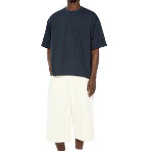 T-shirt ample pour homme, coupe boxy, 100% coton, 240 GSM, manches courtes, col rond, imprimé lettres, logo sur le devant - Product Image 1