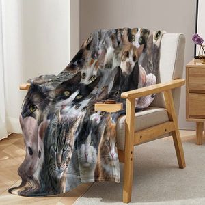 Cat Lover Gifts Flannel Throw Blanket Cute Kitten Design Soft and Comfy for Bedroom Sofa or Couch - Product Image 3