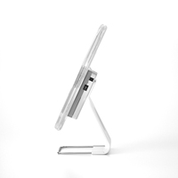 Projecteur LED rechargeable de bureau 30 cm, affichage holographique 3D avec couvercle de protection, contrôle par application Android et iOS, Wi-Fi intégré