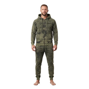 Men's Regular Fit Acid Wash Tracksuit Breathable Running Training <b>Jogger</b> <b>Set</b> Casual Fitness Sportswear Winter Outfit - Product Image 1