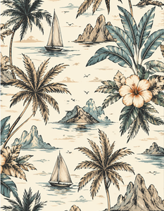 Summer Smart Casual Men's Shirt 280g Eco-Friendly Breathable Anti-Pilling Satin Fabric Short Sleeve 100% Polyester Floral Print - Product Image 3