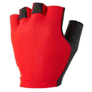 <b>Half</b> Finger Cycling Gloves Red Black PU Material Non <b>Slip</b> Racing Gloves for Unisex Universal Use - Product Image 3
