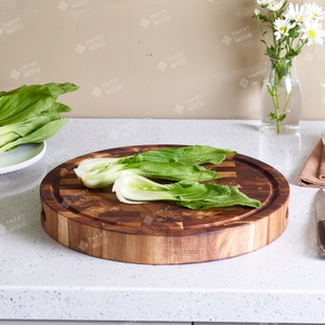 Tabla de Cortar de Madera de Acacia Saludable con Revestimiento de Aceite, Serie ZenChef |   Superficie de Madera Lisa, Calidad Premium, Ecológica - Product Image 2