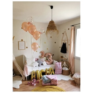 Abat-jour en rotin fait à la main en paille écologique naturelle, lampes murales suspendues, abat-jour, lampes de plafond, cadeaux en herbe tissée l - Product Image 6