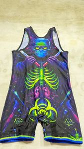 High Quality Sublimation Wrestling Kids Singlets Team Men's Power Wrestling Singlets Gym Training Kids Singlets - Product Image 2