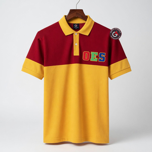 เสื้อโปโลกอล์ฟแขนสั้นมีกระดุมแบบเรียบ100% ผ้าโพลีเอสเตอร์สำหรับผู้ชายจาก2024ขายดี - Product Image 5