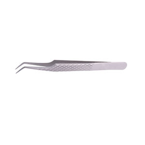 Pinzas de Precisión para Pestañas de Acero Inoxidable, Punta Suave, Herramienta de Belleza Profesional, 10 mm, HK-O-3219 - Product Image 2