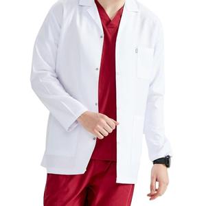 Blouse de laboratoire blanche personnalisée, veste médicale, uniforme d'hôpital en polyester et coton anti-plis, uniformes d'infirmière - Product Image 1