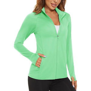 Chaqueta de Yoga con Protección UV para Mujer, Corte Ajustado, UPF 50+, Ligera, para Actividades al Aire Libre, Protección Solar - Product Image 1