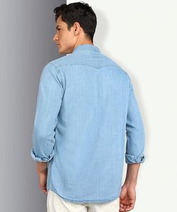 เสื้อแจ็คเก็ตยีนส์แขนยาวสำหรับผู้ชาย |   ทรงปกติ - เหมาะสำหรับสไตล์สมาร์ทแคชชวล - Product Image 3