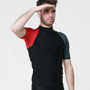 Maillot de surf à compression personnalisé à manches courtes avec protection UPF 50+ en tissu Academies Compression Shirt - Product Image 2