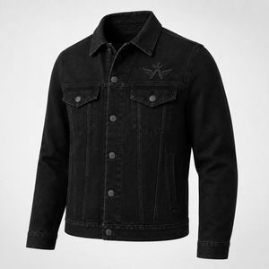 Chaqueta de Mezclilla para Hombre, Chaqueta de Moda Profesional, Diseñada con Tela de Mezclilla Lavada Resistente, Corte Relajado - Product Image 2