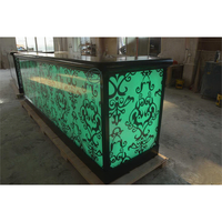 Comptoir de bar moderne à LED à bas prix pour restaurant, boîte de nuit, bar à vin