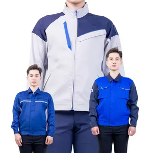 Camicia più venduta uniforme abbigliamento da lavoro di alta qualità per gli uomini abbigliamento da lavoro industria della saldatura con disegno personalizzato-campione libero
