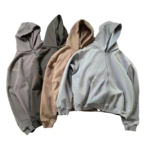 Sudadera Premium con Capucha, Spandex/Algodón, 440 GSM, Forro Polar, Cierre de Cremallera, Talla Grande, para Hombre y Mujer, Logotipo Personalizado, OEM, Ropa Urbana - Product Image 1