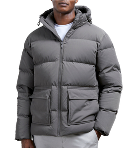 Veste d'hiver matelassée pour homme de haute qualité, coupe-vent et chaude, tendance - Product Image 1