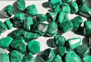 100% malaquita verde Natural cabujón caído jaspe suelto Cristal de piedras preciosas para joyería y accesorios de decoración del hogar - Product Image 2