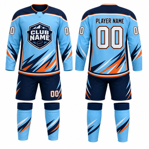 MEGAMAPLE เสื้อและเสื้อท่อนบนสำหรับอุ่นมือสำหรับเล่นฮอกกี้น้ำแข็ง โพลีเอสเตอร์ 100% พิมพ์ลายด้วยความร้อน - Product Image 1