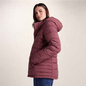 Chaqueta acolchada para mujer con capucha y cremallera, abrigo de invierno impermeable y cortavientos, ropa exterior informal, chaqueta acolchada tipo burbuja para mujer. - Product Image 3