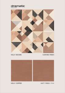 กระเบื้องพอร์ซเลนลายแกะสลักขนาด 24x24 นิ้ว พื้นผิวด้าน ให้ลวดลายละเอียด สร้างแสงสะท้อนที่ควบคุมได้ดี และพื้นผิวที่เรียบเนียน - Product Image 3