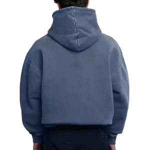 Sudadera con Capucha y Cremallera, Logotipo Bordado Personalizado en la Parte Delantera, Bolsillo, Corte Holgado, Transpirable, Ecológica, 100% Algodón Felpa - Product Image 5