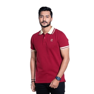 Impresión personalizada de los hombres para la camisa de manga corta de polo de calidad superior 100% algodón nuevo diseño atractivo color sólido de punto - Product Image 1