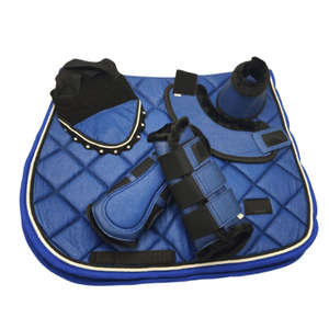 Factory Wholesale <b>Waterproof</b> Custom Made Western Horse Riding Dressage Equestrian Equine Wool Horse Riding Saddle <b>Pads</b> Sets - Product Image 1