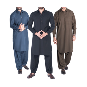 Mode estivale 2024 HN Impex : Shalwar Kameez pakistanais pour homme, costumes de mariage et de l'Aïd, Kurta Panjabi, décontracté et réversible - Product Image 5
