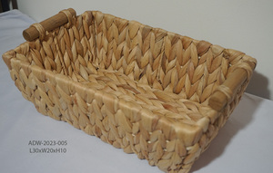 Bandeja de almacenamiento de algodón hecha a mano, mango de oreja, respetuoso con el medio ambiente, sostenible, multifuncional, forma rectangular, Vietnam - Product Image 6