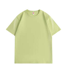 เสื้อยืดคอกลมแขนสั้นผู้ชายทรงปกติ สีส้มล้วน ผ้าฝ้าย ทอแบบเจอร์ซีย์ ย้อมสีพื้นเรียบ ดีไซน์เรียบง่าย - Product Image 3