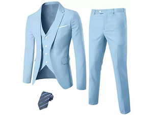 Nuevo Traje de Hombre de Negocios de Diseño Personalizado y Alta Calidad, Pantalones Transpirables de Talla Grande, Estilo Americano/Italiano/Británico, Traje de 360g - Product Image 2