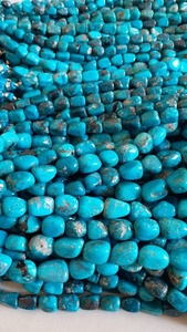 Collar de cuentas de forma áspera de turquesa de Arizona suelto de excelente calidad, precio al por mayor, piedras preciosas naturales certificadas por terceros - Product Image 2