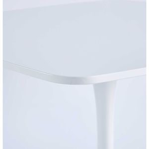 Mid-century 42.1\" <b>Dining</b> <b>Table</b> for 4-6 MDF Top Pedestal <b>Table</b> Leisure Coffee End <b>Table</b> - Product Image 5
