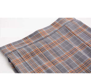 Uniforme scolaire unisexe pour l'école primaire, chemise blanche Oxford avec nœud papillon marron, jupe à carreaux rose, matière polyester/coton, vêtements scolaires pour enfants - Product Image 5