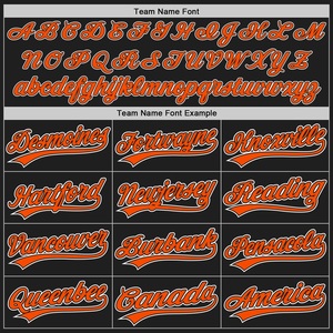 Maillot de softball orange et noir de qualité supérieure, en maille respirante, avec logo personnalisé, nom et numéro d'équipe, tailles XS-7XL, fabricant OEM - Product Image 4