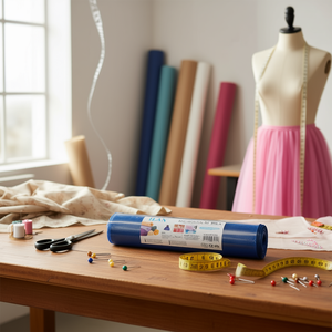 Tessuto a rete blu Ilan 25 cm x 22,8 m per accessori di sartoria - Product Image 3